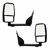 Velvac Exterior Mirror Remote/ Manual Rectangular Black - 714554