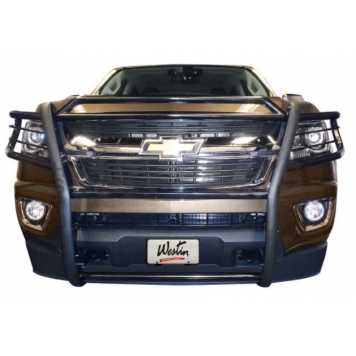 Westin Automotive Grille Guard 1-1/2 Inch Black Powder Coated Steel - 401515-1