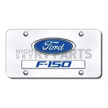 Automotive Gold License Plate - F-150/Ford Logo Stainless Steel - DF15CB