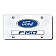 Automotive Gold License Plate - F-150/Ford Logo Stainless Steel - DF15CC