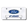 Automotive Gold License Plate - F-150/Ford Logo Stainless Steel - DF15CC