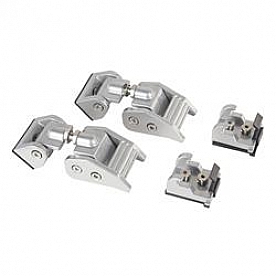 Rugged Ridge Hood Latch Aluminum Silver Set Of 2 - 1111621
