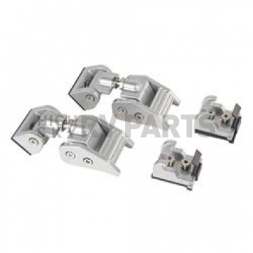 Rugged Ridge Hood Latch Aluminum Silver Set Of 2 - 1111621