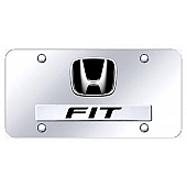 Automotive Gold License Plate - Fit/Honda Logo Stainless Steel - DFITCC