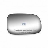 K-Source Exterior Mirror Glass Rectangular Power Single - 90086
