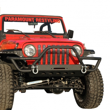 Paramount Automotive Bumper Rock Crawler 1-Piece Design Black - 510028-4
