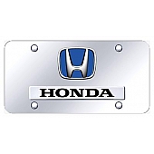 Automotive Gold License Plate - Honda Stainless Steel - DHONBLCC