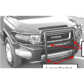 Westin Automotive Grille Guard 1-1/2 Inch Black Powder Coated Steel - 402215-1