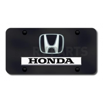 Automotive Gold License Plate - Honda Name/Logo Stainless Steel - DHONCB