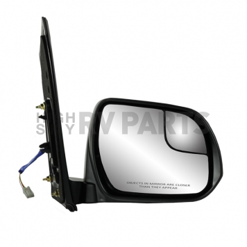 K-Source Exterior Mirror Electric OEM Black Single - 70207T