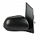 K-Source Exterior Mirror Electric OEM Black Single - 70207T