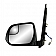 K-Source Exterior Mirror Electric OEM Black Single - 70208T