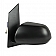 K-Source Exterior Mirror Electric OEM Black Single - 70208T