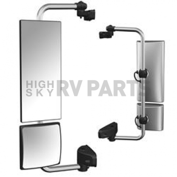 Velvac Exterior Mirror Remote Rectangular Silver - V514090028