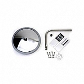 Velvac Exterior Mirror Manual Round White - 712644
