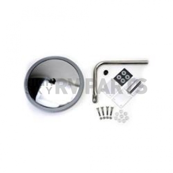 Velvac Exterior Mirror Manual Round White - 712644