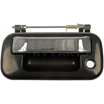 Help! By Dorman Tailgate Handle - Chrome Plated Plastic Silver Handle With Black Housing - 80188