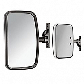 Velvac Exterior Mirror Manual Rectangular Black - V593605228