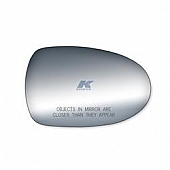 K-Source Exterior Mirror Glass Oval Manual Single - 90107