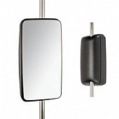 Velvac Exterior Mirror Manual Rectangular Black - V514270013