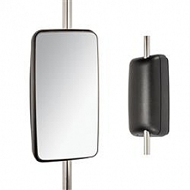 Velvac Exterior Mirror Manual Rectangular Black - V514270013