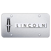 Automotive Gold License Plate - Lincoln Stainless Steel - DLINVBCS