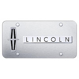 Automotive Gold License Plate - Lincoln Stainless Steel - DLINVBCS