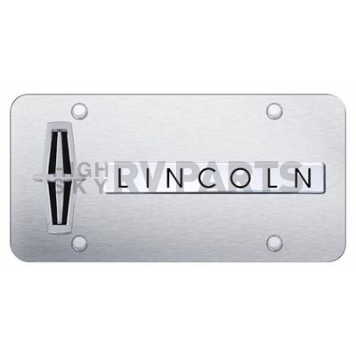 Automotive Gold License Plate - Lincoln Stainless Steel - DLINVBCS