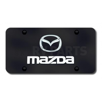 Automotive Gold License Plate - Mazda Name/New Logo Stainless Steel - DMAZ2CB