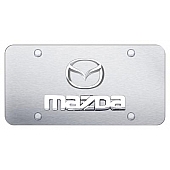 Automotive Gold License Plate - Mazda Stainless Steel - DMAZ2CS