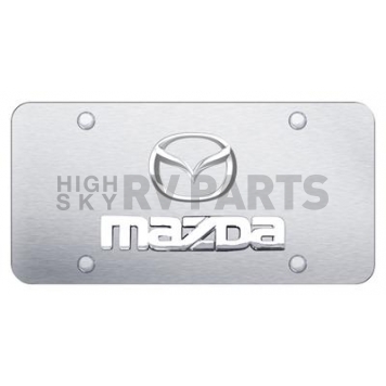 Automotive Gold License Plate - Mazda Stainless Steel - DMAZ2CS