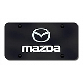 Automotive Gold License Plate - Mazda Name/New Logo Stainless Steel - DMAZ2GB