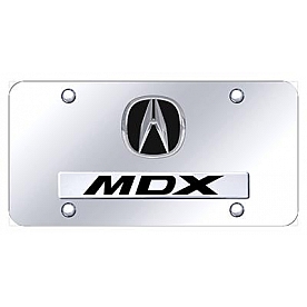Automotive Gold License Plate - MDX/Acura Logo Stainless Steel - DMDXCC