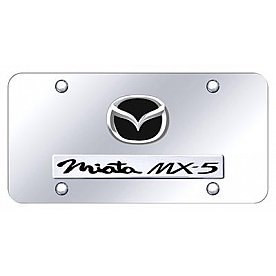 Automotive Gold License Plate - Miata MX5 Stainless Steel - DMIA2BCC