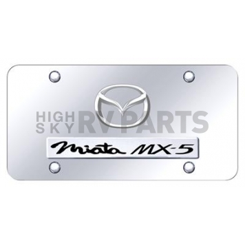 Automotive Gold License Plate - Miata/Mazda Logo Stainless Steel - DMIA2CC