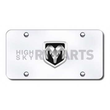 Automotive Gold License Plate - Ram OEM Logo Stainless Steel - RAMOEMGC