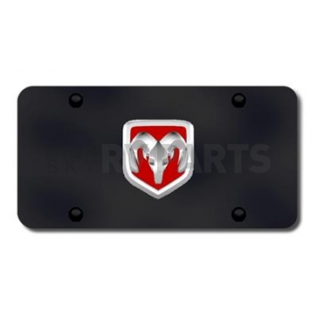 Automotive Gold License Plate - Red/Ram OEM Logo Stainless Steel - RAMOEMRCB