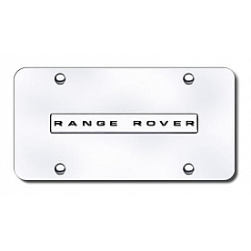 Automotive Gold License Plate - Range Rover Stainless Steel - RANNCC