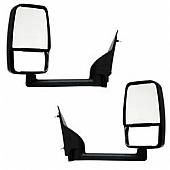 Velvac Exterior Mirror Manual Rectangular Black - 714518