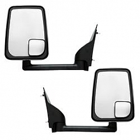Velvac Exterior Mirror Remote Rectangular Black - 714566