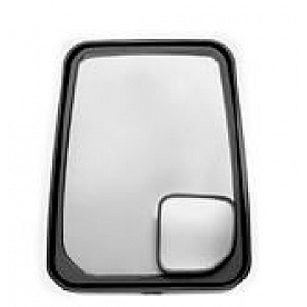 Velvac Exterior Mirror Remote Rectangular Black - 714567