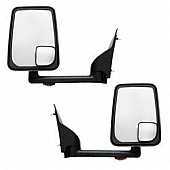 Velvac Exterior Mirror Remote Rectangular Black - 714572