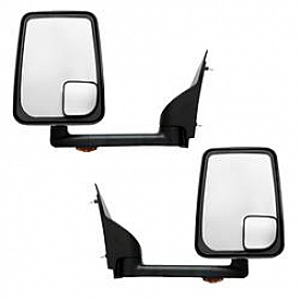 Velvac Exterior Mirror Remote Rectangular Black - 714572