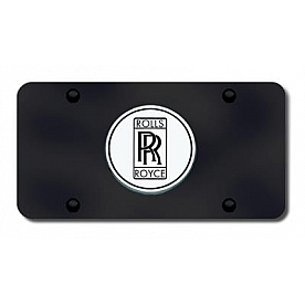 Automotive Gold License Plate - Rolls Royce Logo Stainless Steel - ROLCB