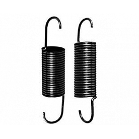 Harwood Fiberglass Hood Hinge Spring Heavy Tension Gloss Steel Set Of 2 - 215