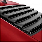 Astra/Hammond Window Louver Rear Window ABS Plastic Black - 1577