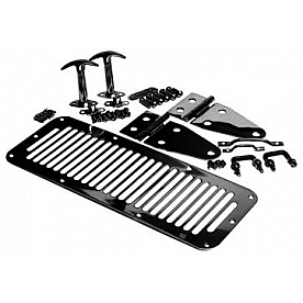 Rampage Hood Appearance Set Black Powder Coated Stainless Steel - 7699