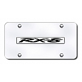 Automotive Gold License Plate - RX-8 Stainless Steel - RX8NCC