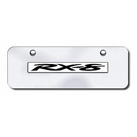 Automotive Gold License Plate - RX-8 Stainless Steel - RX8NCCM