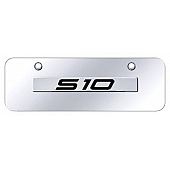 Automotive Gold License Plate - S-10 Stainless Steel - S10NCCM